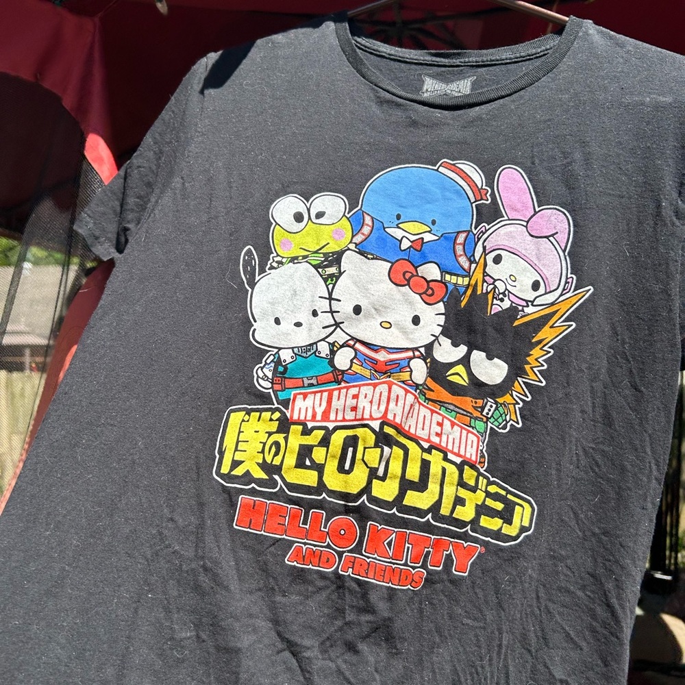 My hero academia x hello kitty shirt